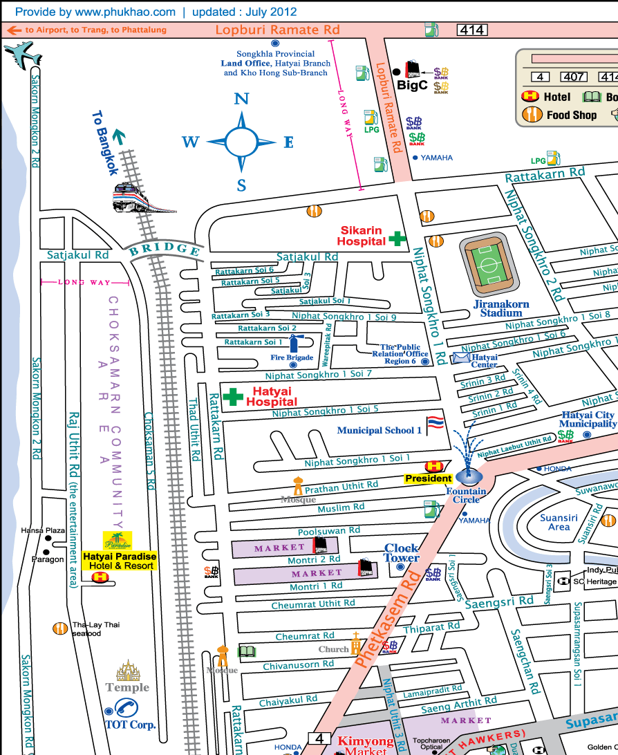 Hat Yai Map 1